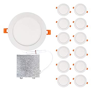 【中古】【インポート品・未当て嵌める】OSTWIN 12個容器に並べる 6in LED 埋め込み式上昇限度照明装置手道具 ジャンクションボックス付き添い人 集積回路定格 調光役立つこと付き添い人 15W (80W Eqv) 1125lm 高明快さ 4