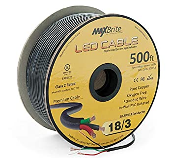 【中古】【インポート品・未当て嵌める】LED有線テレビ 3音楽監督 黒いこと捩り 壁内金棒引き導線 UL/cUL 社会階級2 500 フィート. Spool 183C-500FSB