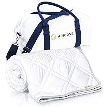 【中古】【輸入品・未使用】Aricove 冷却加重ブランケット 10ポンド フル/ツインサイズ 大人用 高級厚手ブランケット シルクのように柔らかい竹製 48x72インチ 洗濯機洗い可