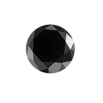 【中古】【インポート品・未当て嵌める】Mysticdrop ルースブラックダイヤモンド ラウンドシェイプ AAA特性 0.09～0.12カラット 0.70～0.79カラット