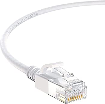 【中古】【インポート品・未当て嵌める】InstallerParts イーサネットケーブル CAT6A か細い有線テレビ UTPブーテッド 1フート (100本容器に並べる) 白いこと 専門的続きもの 10ギ