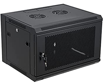 【中古】【インポート品・未当て嵌める】Tedgetal 6U 壁マウントサーバーキャビネット 網状組織仕合わせ 通気口付き添い人エンクロージャロックドア