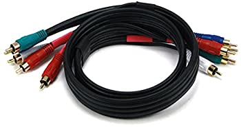 【中古】【インポート品・未当て嵌める】Monoprice 3?フィート 22?AWG 5-rca構成要素映像媒体/オーディオ同軸有線テレビ(rg-59?/ U)???黒いこと 3フィート 102182