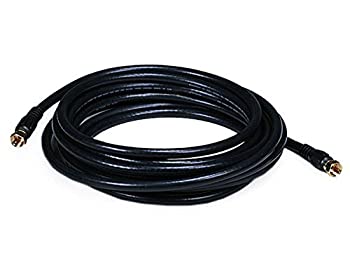 【中古】【インポート品・未当て嵌める】Monoprice 106314?15-feet rg6?Quad遮蔽物cl2同軸有線テレビF型繋ぎ付き添い人???黒いこと 15フィート 106314