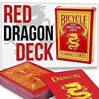 【中古】【輸入品・未使用】Magic Makers Bicycle Red Dragon Deck - Reverse Back Specialty Bicycle Card Deck