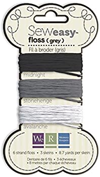 【中古】【輸入品・未使用】Sew Easy Solid 6-Strand Floss 8.7yd 3/Pkg-Gray (並行輸入品)|スカイマーケットプラス
