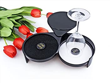 【中古】【輸入品・未使用】New Star Foodservice 48377 プラスチック2段バーガラスリマー ブラック