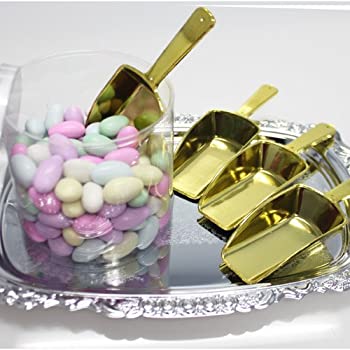 【中古】【輸入品・未使用】Firefly Imports Small Plastic Candy Scoops, Small/3.25-Inch, Gold, by Firefly Imports｜スカイマーケットプラス