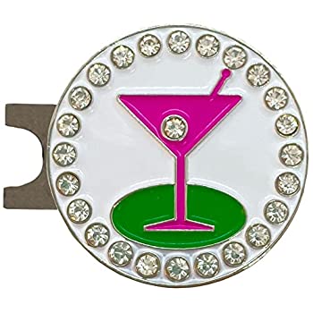 【中古】【輸入品・未使用】Giggle Golf Bling 19ホール ゴルフボールマーカー 標準帽子クリップ付き 女性用|スカイマーケットプラス
