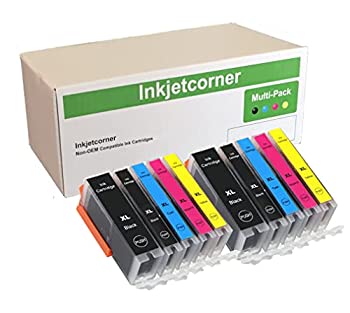 【中古】【輸入品・未使用】Inkjetcorner 互換インクカートリッジ iX6820 MX920 MG5620 MG6620 MG6600 iP7220 (2 Big Black 2 Small Black 2 Cyan 2 Magenta 2 Yellow 10パ