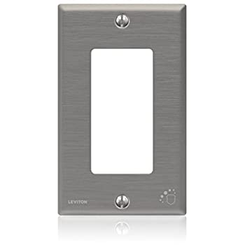 【中古】【輸入品・未使用】Leviton 1ギャング標準サイズ抗菌扱われデコラWallplate 1 Gang 84401-A40 1