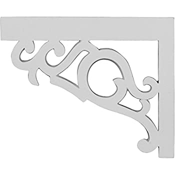 【中古】【インポート品・未当て嵌める】Ekena Millwork sb09?X 07vi-l 8?3?/ 4inW x 7?1?/ 8inH x 3?/ 4inD Victorian上がり段鉤括弧、左、、、白いこと
