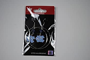 【中古】【輸入品・未使用】NCAA North Carolina Tar Heels Colour Bead Hoop Earrings