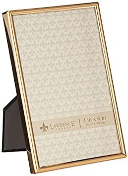 【中古】【輸入品・未使用】Lawrence Frames 670046 4x6 シンプルなゴールドメタル写真フレーム｜スカイマーケットプラス