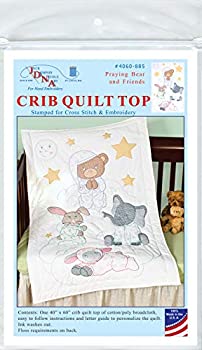 【中古】【輸入品・未使用】Jack Dempsey Crib Quilt Top Praying Bear & Friends｜スカイマーケットプラス
