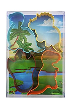【中古】【輸入品・未使用】R & M International 2007 Dinosaur Cookie Cutters Brontosaurus, Triceratops, T-Rex, and Footprint, 4-Piece Set｜スカイマーケットプラス