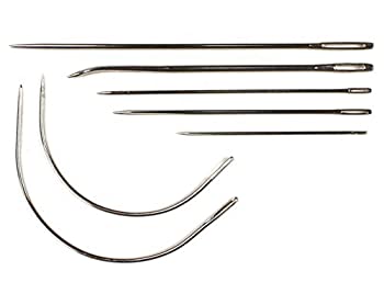 【中古】【輸入品・未使用】10 Sets - 7 Piece Needle Kit - Stainless Steel Hand Repair Needles - Curved Straight Bulk Needles