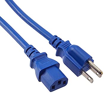 【中古】【輸入品・未使用】Monoprice 18AWG 電源ケーブル/コード 3フィート ブルー 3導体 PC電源コネクターソケット 10A (NEMA 5-15P - IEC 60320 C13)