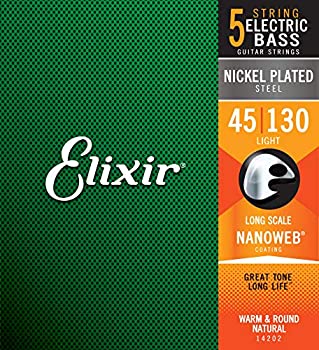 【中古】【輸入品・未使用】Elixir エリクサー ベース弦 NANOWEB ニッケル Long Scale 5弦 Light .045-.130 #14202 【国内正規品】｜スカイマーケットプラス 12,230円