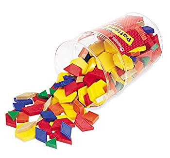 【中古】【輸入品・未使用】ラーニングリソーシズ パターンブロック (厚さ1cm) 250ピース 算数教材 図形ブロック LER0632 正規品