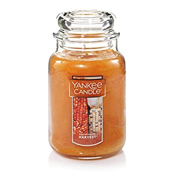 【中古】【輸入品・未使用】Yankee Candle Harvest , Food & Spice香り Large Jar Candle オレンジ 115505-YC