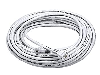 【中古】【輸入品・未使用】Monoprice Cat6 24AWG UTP Ethernet ネットワーク パッチ ケーブル、約15.2m (50 フィート) ホワイト