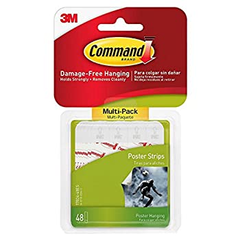 【中古】【輸入品・未使用】(96 Small Strips, White) - Command Poster Hanging Strips, 96 Small Strips, White, 17024T