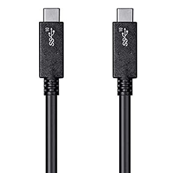 【中古】【輸入品・未使用】Monoprice Monoprice Essentials USB Type-C to Type-C 3.1 Gen 2 Cable - 10Gbps, 5A, 30AWG, Black, 1m (3.3?ft)