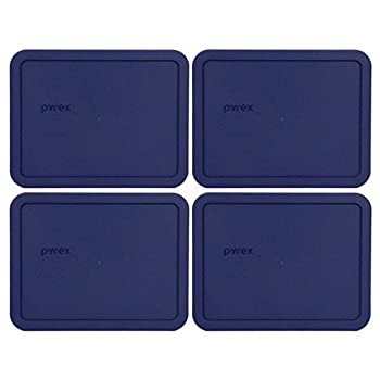 【中古】【輸入品・未使用】Pyrex 7211-PC 6カップ ブルー長方形 プラスチック蓋 - 4個パック|スカイマーケットプラス