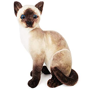 【中古】【輸入品・未使用】Tiger Tale Toys ( タイガーテールトイズ ) ねこ 猫 ぬいぐるみ リアル 35センチ ペット ネコ キャット CAT かわいい 女の子 男の子 (シャム猫)