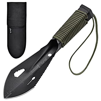 【中古】【輸入品・未使用】iunio ハイキング用こて キャンプ バックパッキング ポータブルショベル マルチツール 超軽量 キャンプツール キャリーポーチ付き ガーデニング