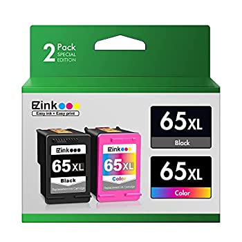 【中古】【インポート品・未当て嵌める】E-Z Ink (TM) 生まれ変わり65XL 大静電容量インキ薬莢 HP 65 XL取り替えっこ用 Envy 5055 5052 5058 DeskJet 2622 2624 2652 2655 3752 3755印刷工用 (ブ