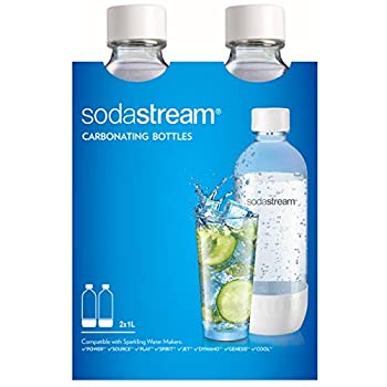 【中古】【輸入品・未使用】SodaStream 食洗機対応 1L クラシック DWS 炭酸ボトル ホワイト (ツインパック) 2本パック