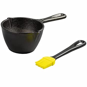 【中古】【輸入品・未使用】(2) - Lodge Logic Melting Pot 1 Pint Cast Iron Pre-Seasoned 10cm - 1.3cm