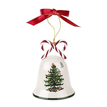 【中古】【輸入品・未使用】Spode Christmas Tree Ornament, Candy Cane Bell