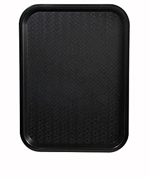 【中古】【輸入品・未使用】Winco Fast Food Tray, 12 by 16-Inch, Black, Set of 6 by Winco