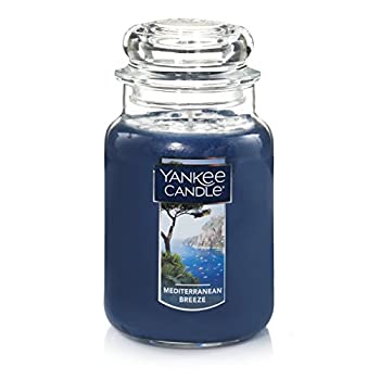 【中古】【輸入品・未使用】Yankee Candle ジャーキャンドル 地中海の風 Large Jar Candle ブルー 1521678Z