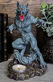 【中古】【輸入品・未使用】EbrosゴシックWerewolf Tea Light Candle Holder Statue Lycan Beast Wolf Man Figurine|スカイマーケットプラス