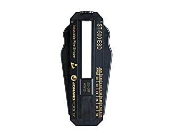 【中古】【インポート品・未当て嵌める】Jonard ST-500ESD ESD Safe Polycarbonate Adjustable Precision Wire Stripper, 20 to 30 AWG, 3-57/64 Length x 1-19/32 Height x 19/32 Thick