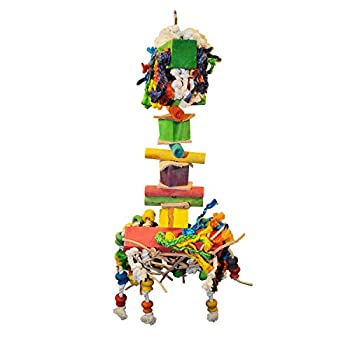 【中古】【インポート品・未当てはめる】A\u0026E Cage HB125 Large Rope Swing With Rope Knots And Wood