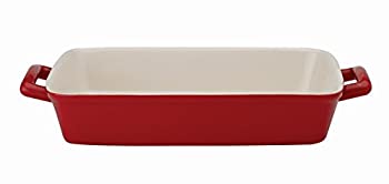 【中古】【輸入品・未使用】Mrs. Anderson's Baking Oblong Rectangular Baking Dish Roasting Lasagna Pan, Ceramic, Rose, 13-Inches x 9-Inches x 2.5-Inches by HIC Har｜スカイマーケットプラス