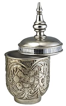 【中古】【輸入品・未使用】Cherry Blossom Decorative Jar with Lid???Small シルバー K-4237-JX2