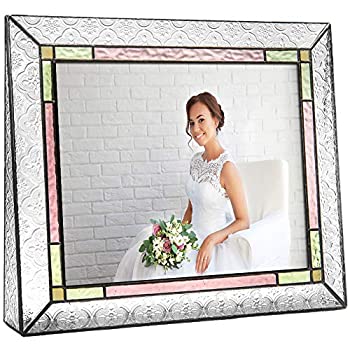【中古】【輸入品・未使用】J Devlin Pic 137???81hヴィンテージ8?x 10写真フレームテーブルトップフォトフレームマルチColoredステンドグラス記念品フレームホームイン