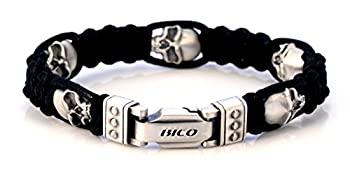 【中古】【輸入品・未使用】Bico ナックルヘッド 手編みブレスレット メタルインサート付き CA22 ブラック - ヘッドストロングディテーション ブラック｜スカイマーケットプラス