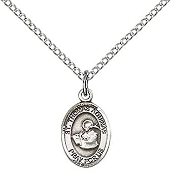 【中古】【輸入品・未使用】スターリングシルバーSt。Thomas Aquinasペンダントwith 18?\