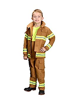 【中古】【輸入品・未使用】(4 / 6, Tan) - Aeromax Jr. LOS ANGELES Fire Fighter Suit, Tan, Size 4/6. The best 1 Award Winning firefighter suit. The most realistic