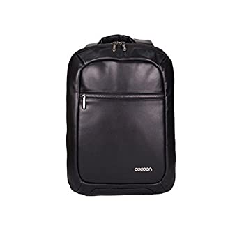 【中古】【インポート品・未当て嵌める】か細い なめし革 取り片づける用うしろ側容器に並べる 黒いこと 15.6inまでの万覚え帳マイコンを納める能力のある