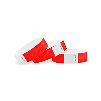 【中古】【輸入品・未使用】WristCo リストバンド ネオンレッド 3/4インチ タイベック製 5000 Count レッド｜スカイマーケットプラス