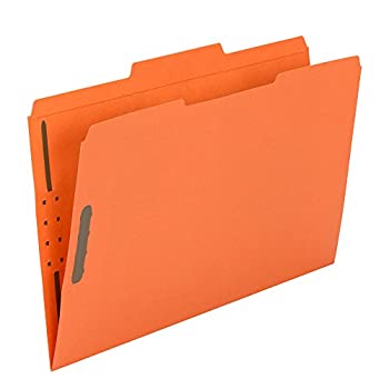 【中古】【輸入品・未使用】(Orange.) - Smead Fastener File Folder, 2 Fasteners, Reinforced 1/3-Cut Tab, Legal Size, Orange, 50 per Box (17540)｜スカイマーケットプラス