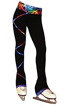 【中古】【輸入品・未使用】Ice Fire Figure Skatingクリスクロスパンツ???シルバースカイ